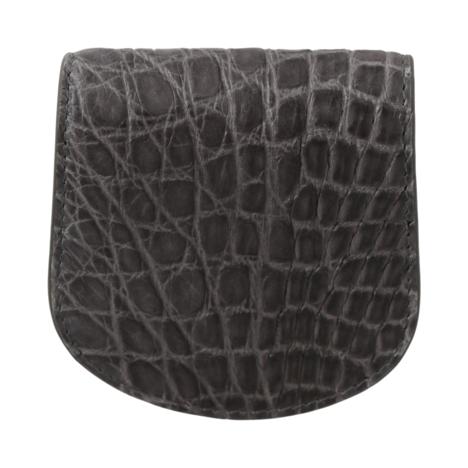 Gray Exotic Skin Condom Case Holder Pocket Wallet