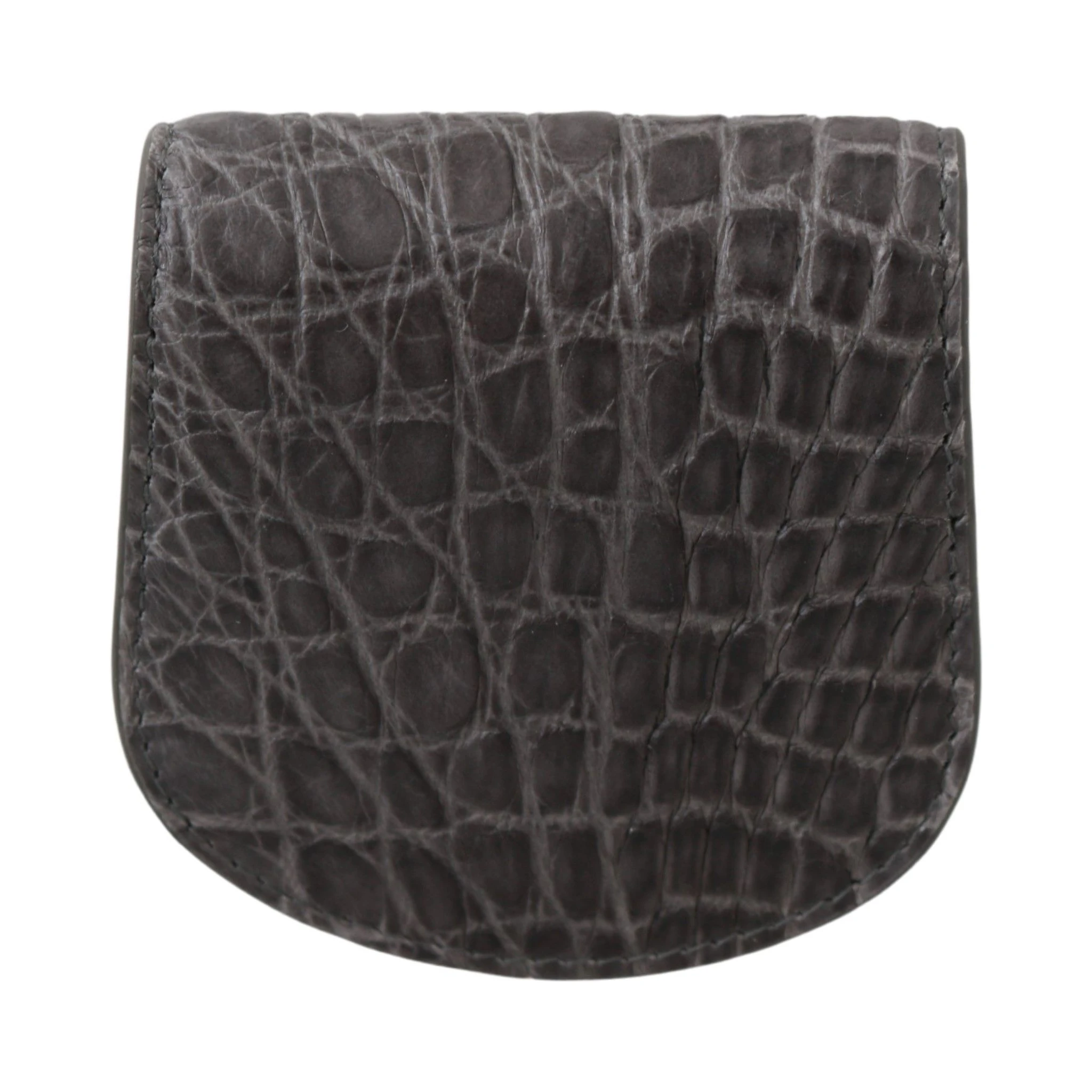 Gray Exotic Skin Condom Case Holder Pocket Wallet