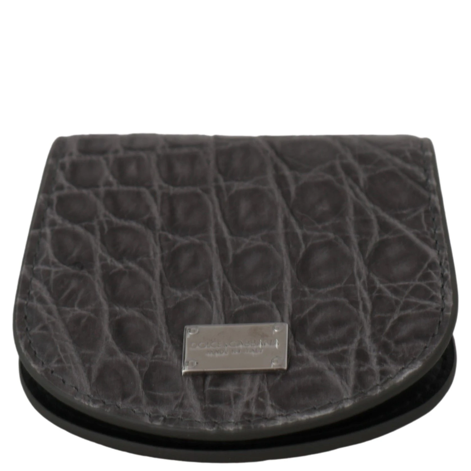 Gray Exotic Skin Condom Case Holder Pocket Wallet