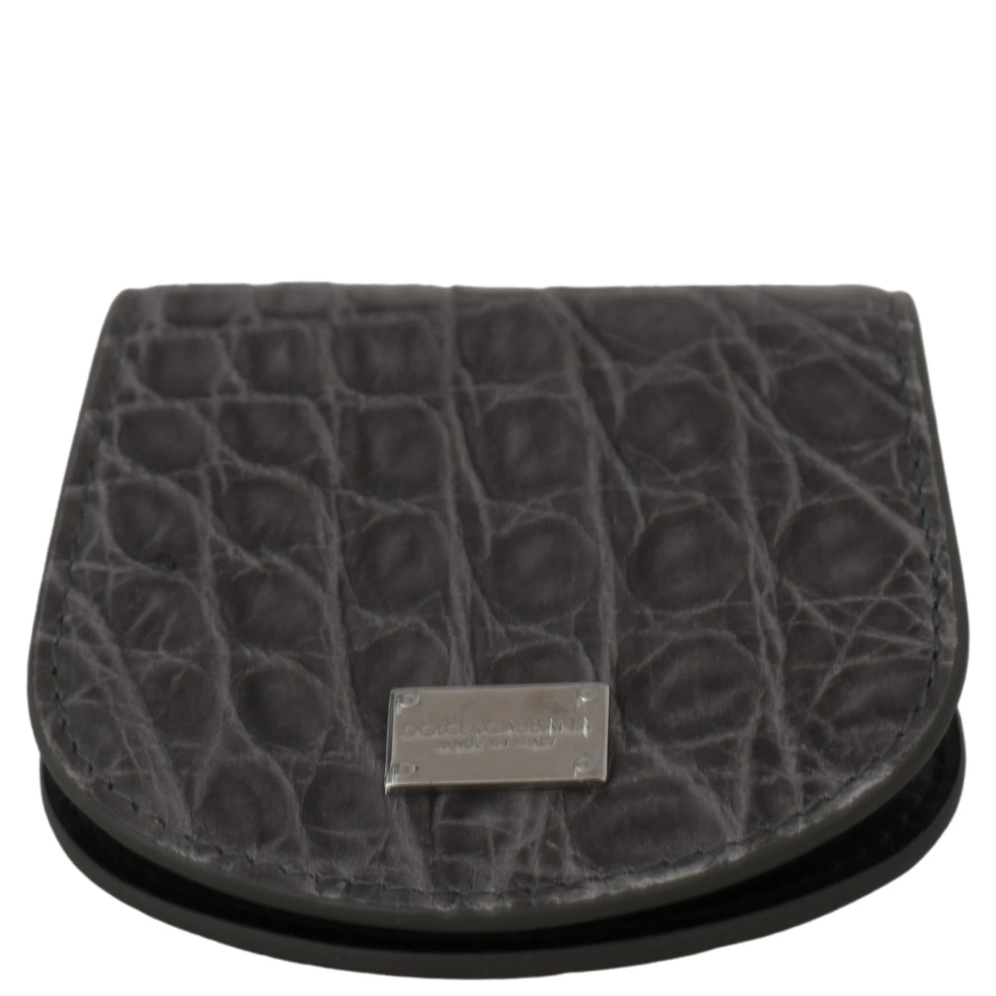 Gray Exotic Skin Condom Case Holder Pocket Wallet