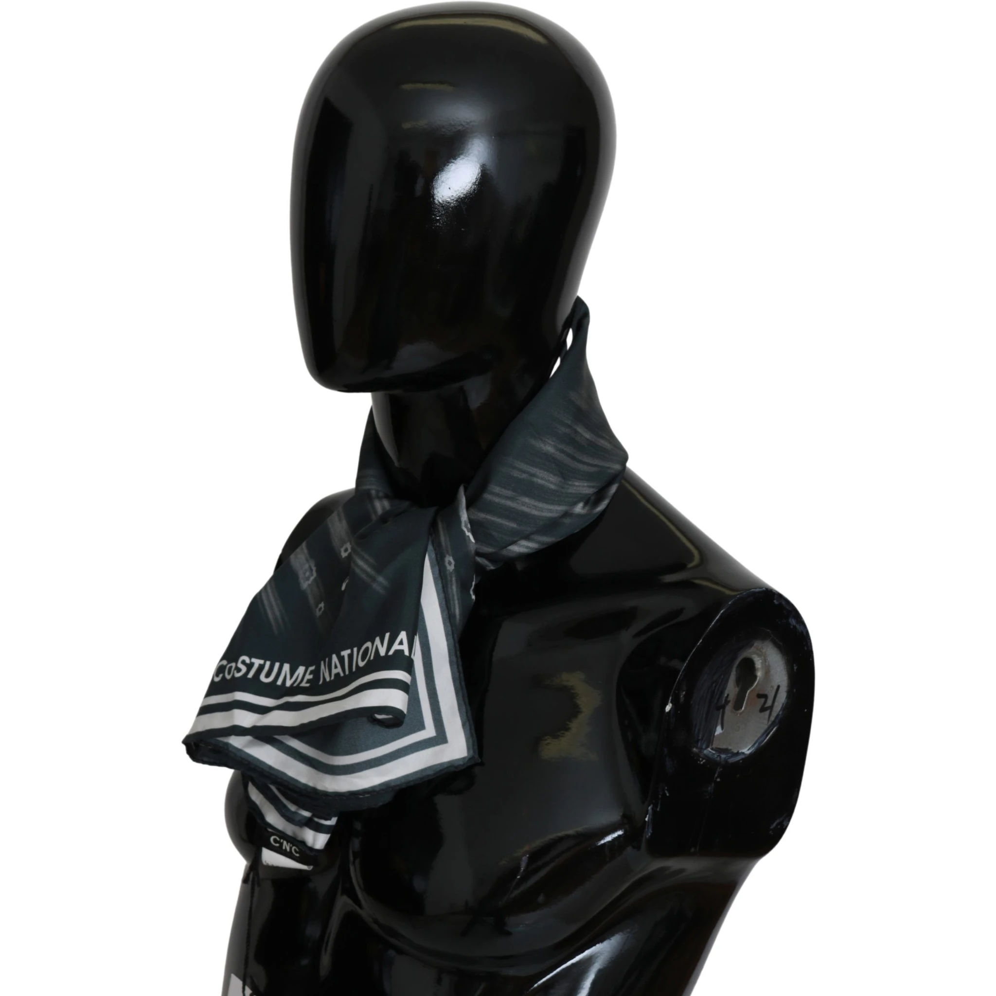 Blue Foulard Silk Women Scarf