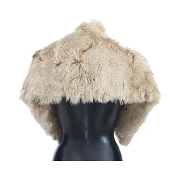 Beige Alpaca Collar Scarf