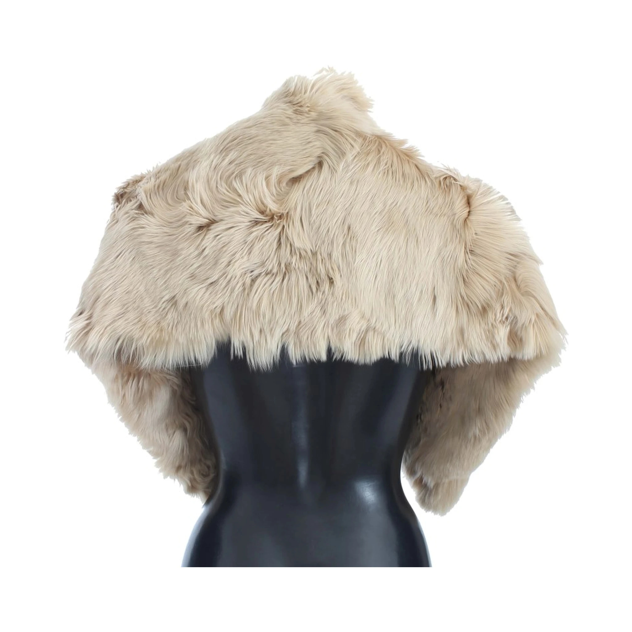 Beige Alpaca Collar Scarf