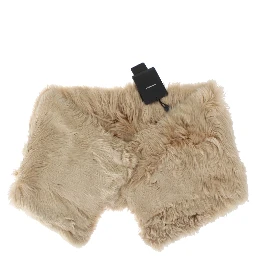 Beige Alpaca Collar Scarf