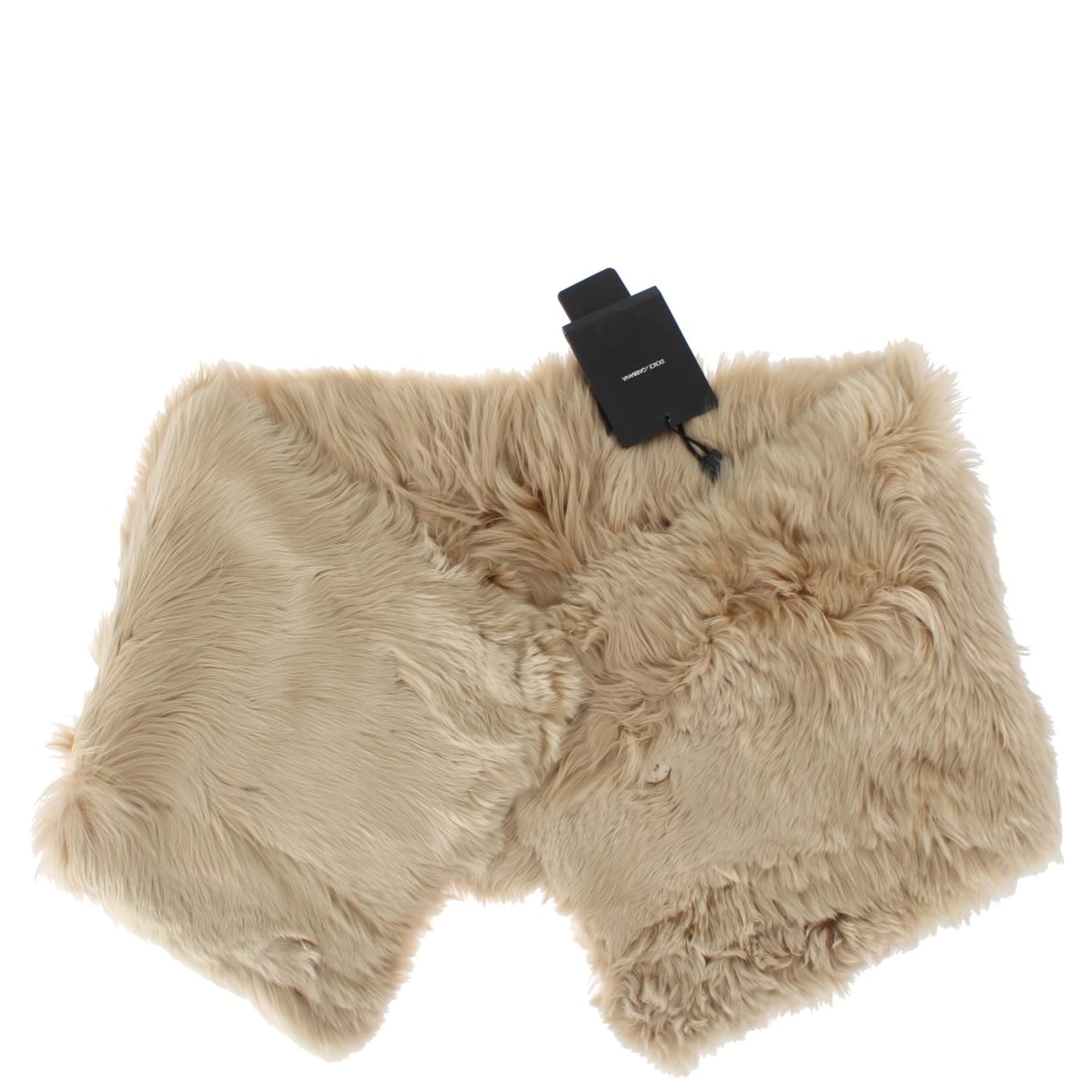 Beige Alpaca Collar Scarf