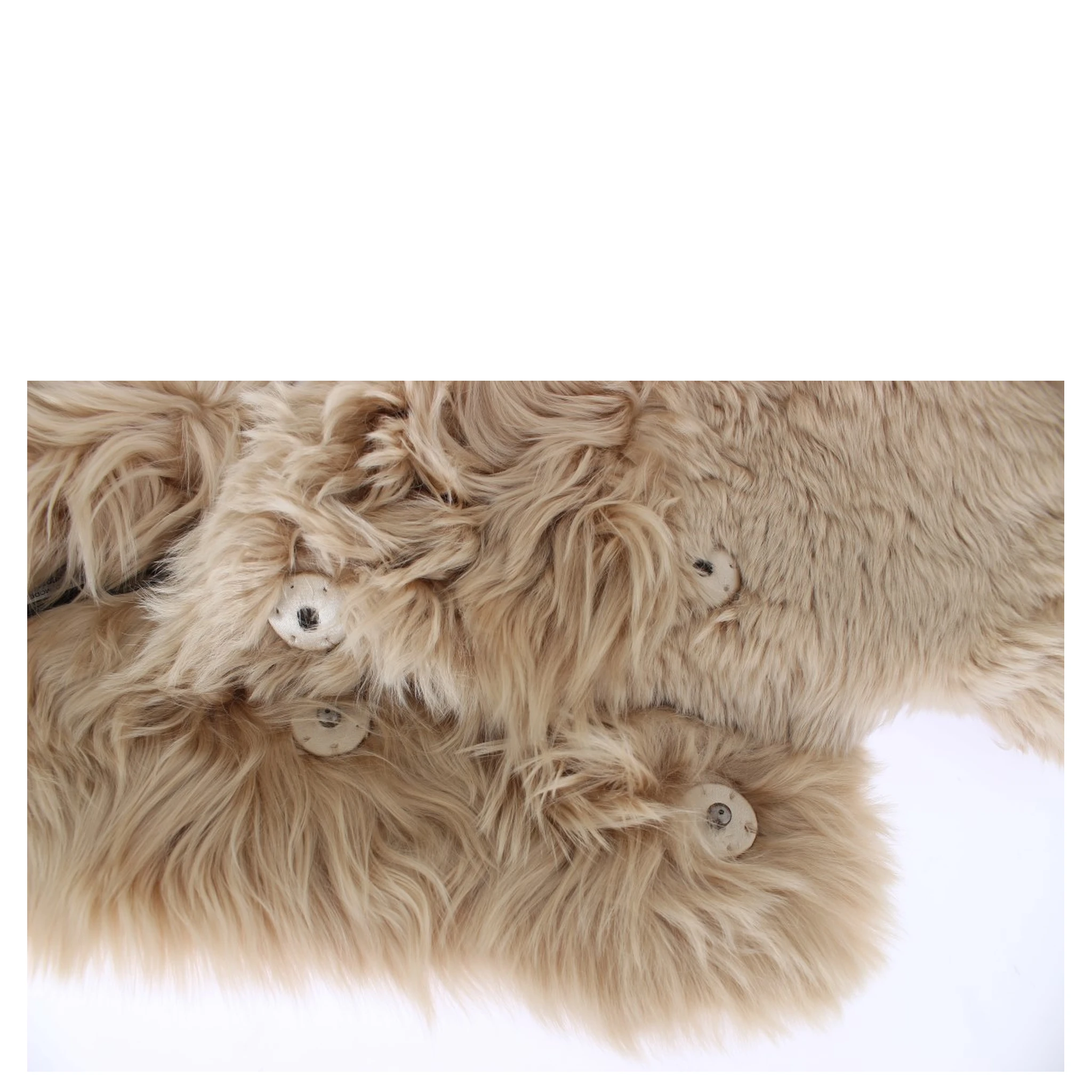 Beige Alpaca Collar Scarf