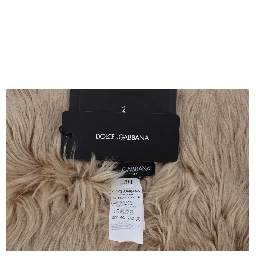 Beige Alpaca Collar Scarf