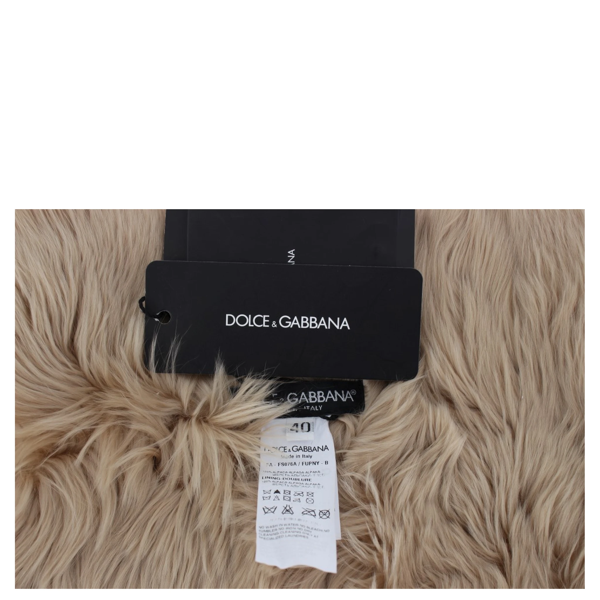 Beige Alpaca Collar Scarf