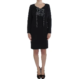 Black Stretch Sheath Dress & Sweater Set