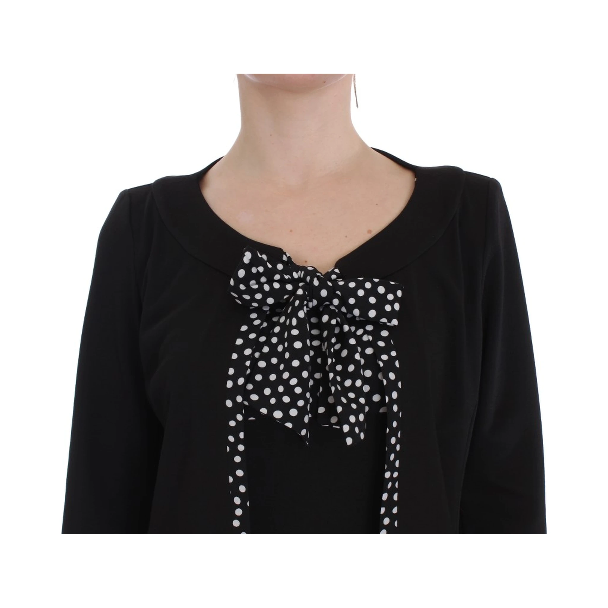 Black Stretch Sheath Dress & Sweater Set