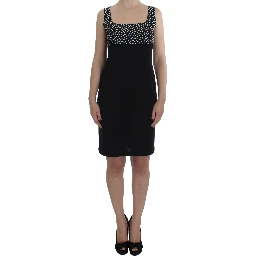 Black Stretch Sheath Dress & Sweater Set