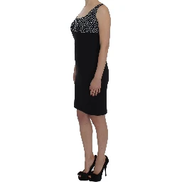 Black Stretch Sheath Dress & Sweater Set