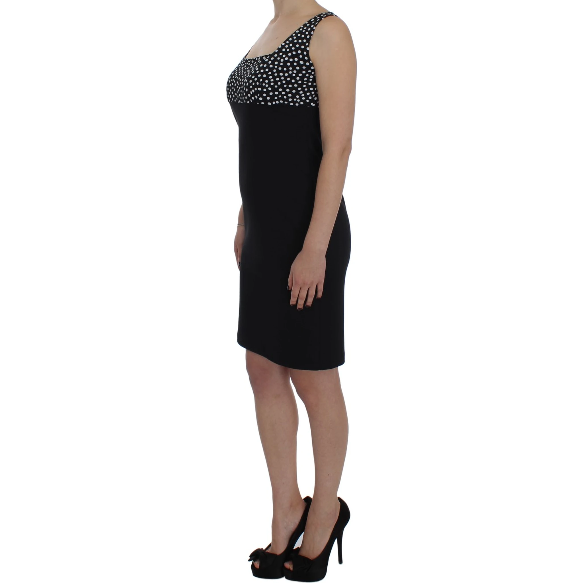 Black Stretch Sheath Dress & Sweater Set