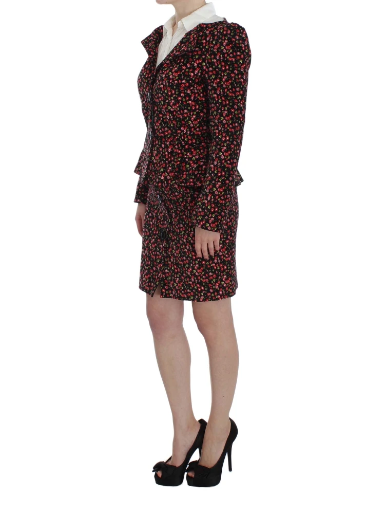 Black Multicolor Floral Suit alternative