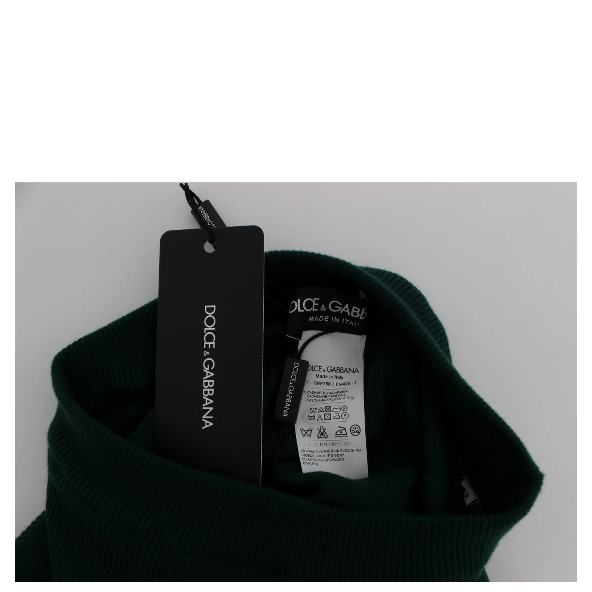 Green Cashmere Stretch Tights Pants