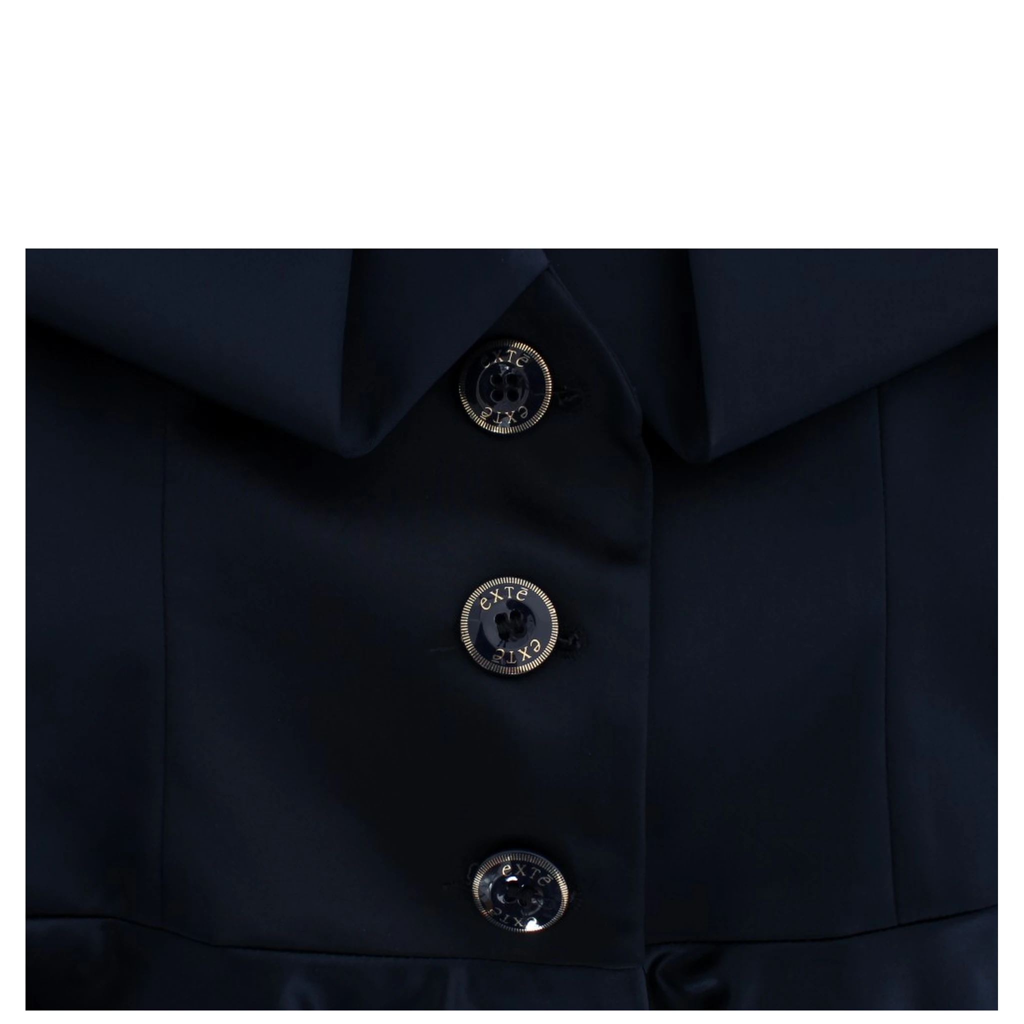 Blue Three Button Single Breasted Blazer Jacket