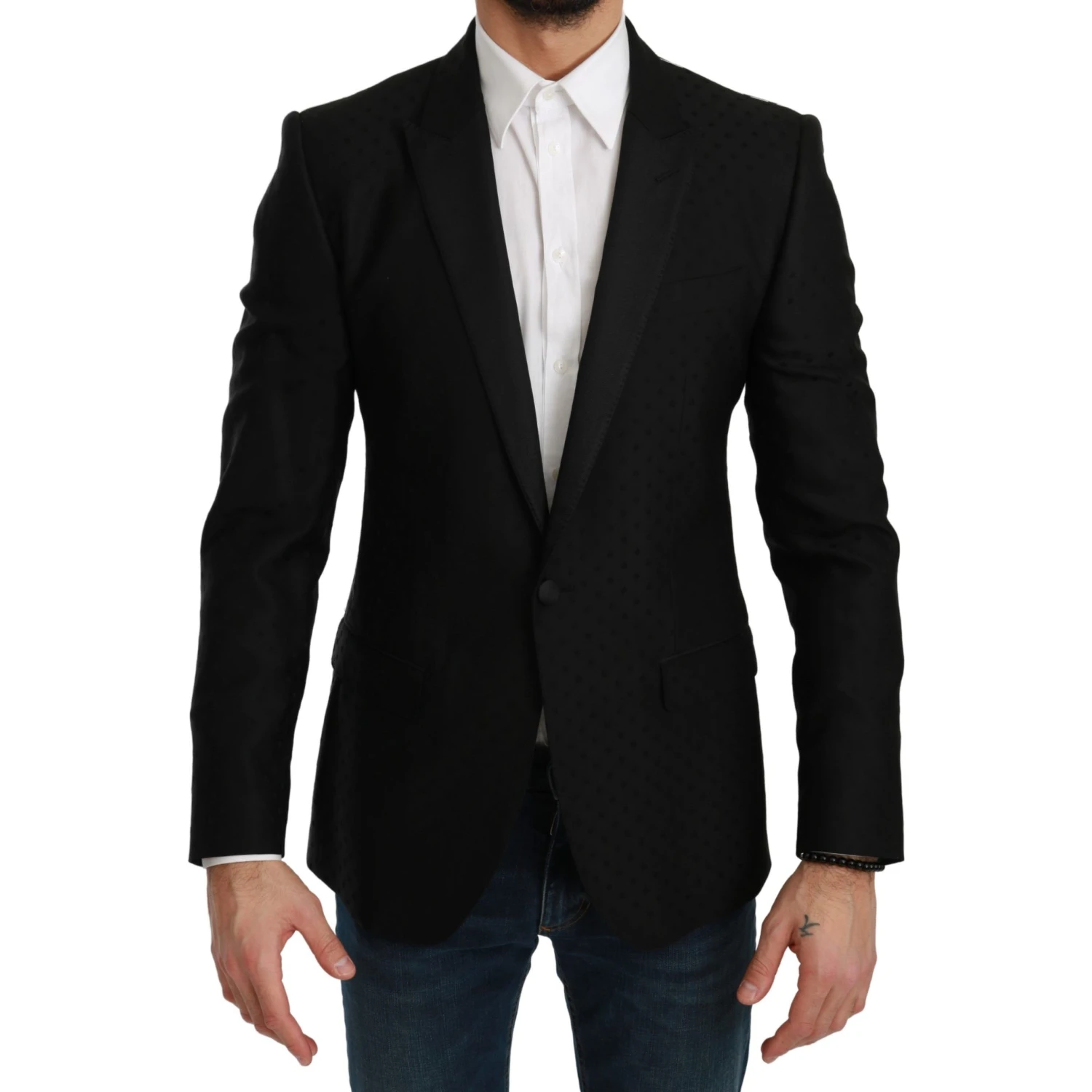 Black Slim Fit Coat Jacket MARTINI Blazer