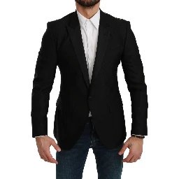 Black Slim Fit Coat Jacket MARTINI Blazer