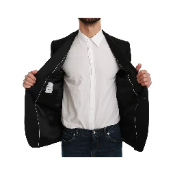 Black Slim Fit Coat Jacket MARTINI Blazer