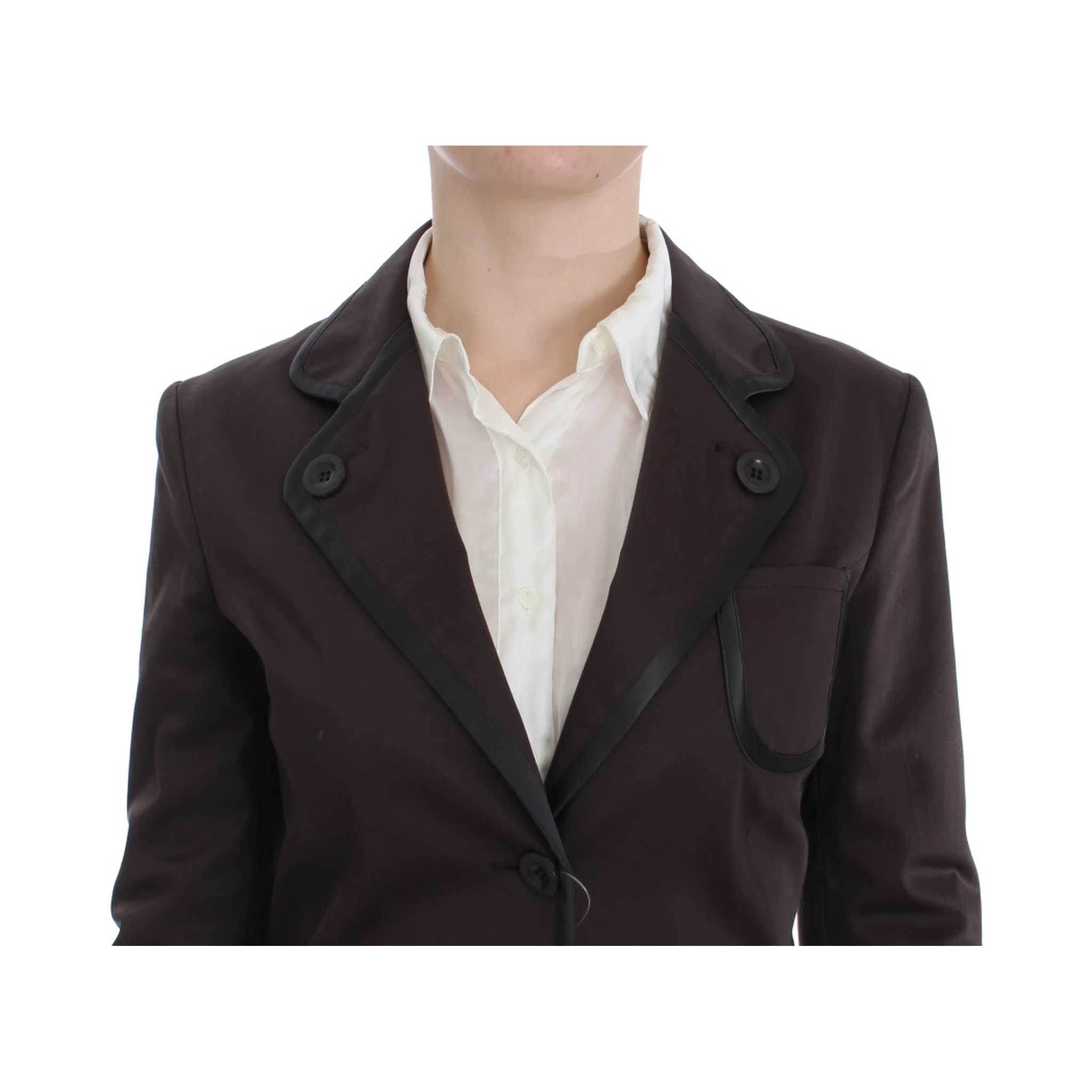 Brown Stretch Two Button Suit