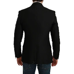Black Slim Fit Coat Jacket MARTINI Blazer