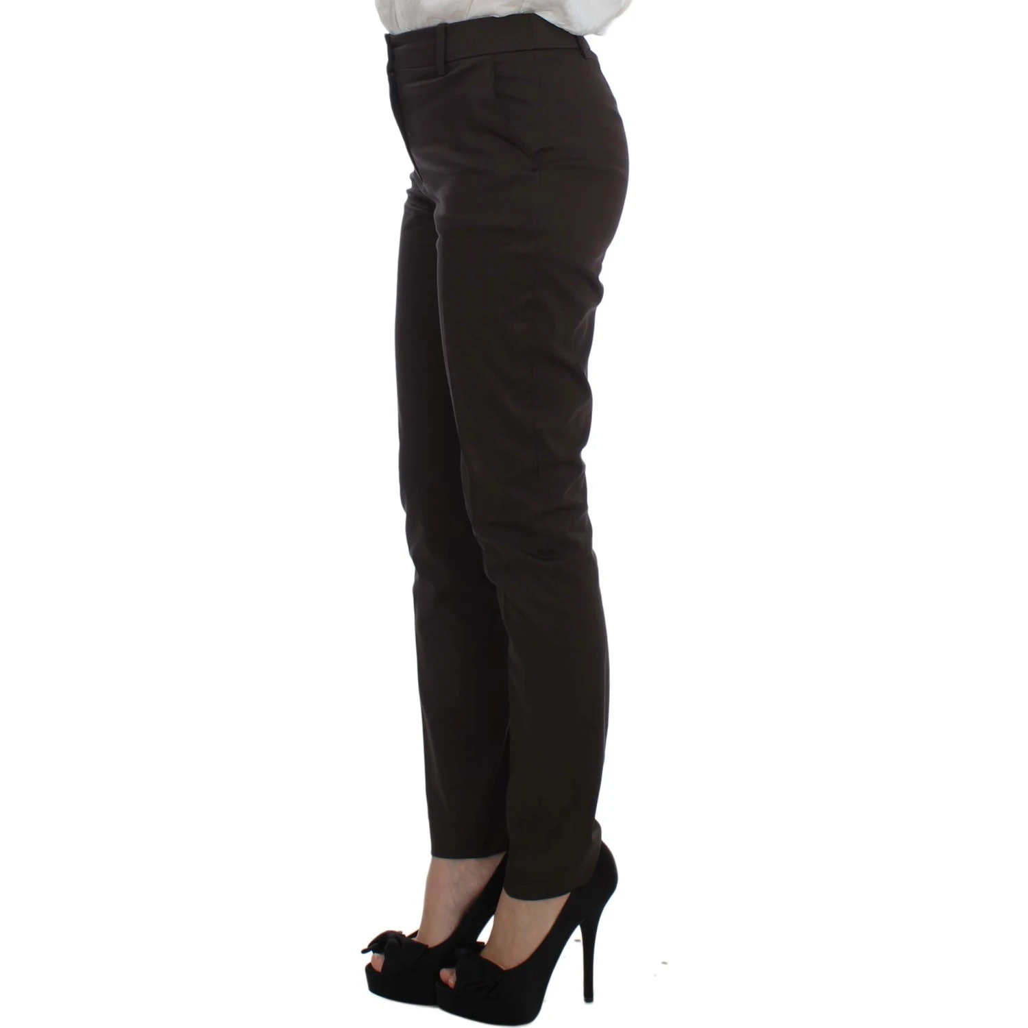 Brown Stretch Two Button Suit