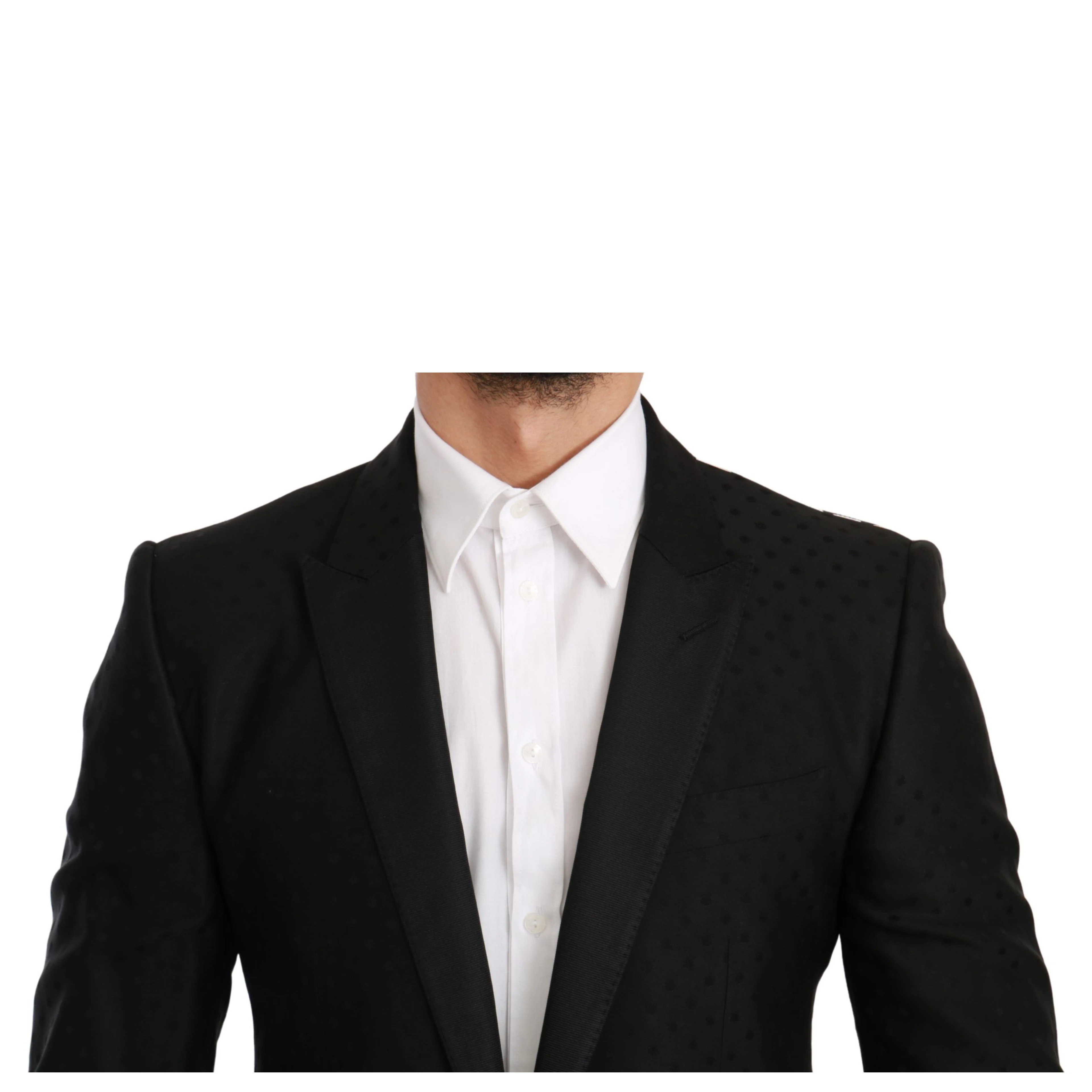 Black Slim Fit Coat Jacket MARTINI Blazer