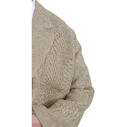 Beige Jacket Coat 100% Jute Blazer Coat