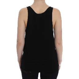 Black Stretch Sleeveless Blouse