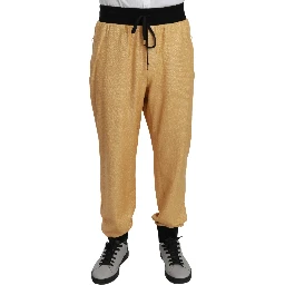 Gold Year Of The Pig Cotton Mens Pants