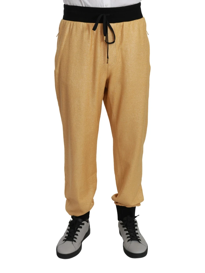 Gold Year Of The Pig Cotton Mens Pants