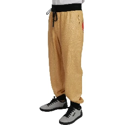 Gold Year Of The Pig Cotton Mens Pants