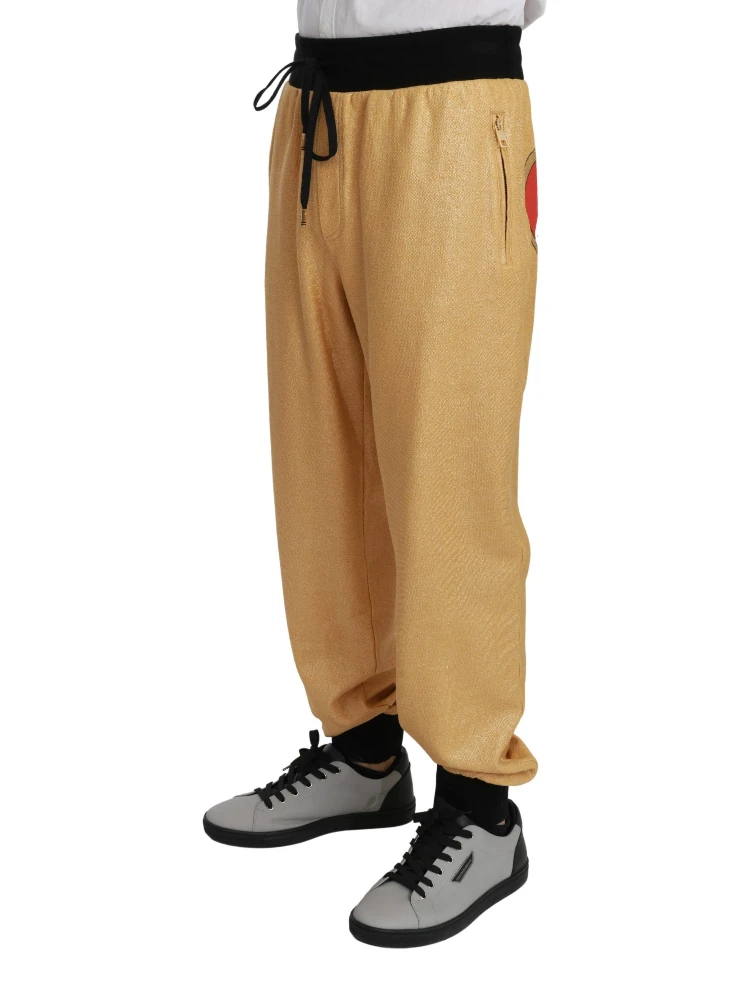 Gold Year Of The Pig Cotton Mens Pants alternative