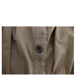 Beige Cotton Sleeveless Shirt