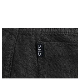 Green Cotton Blend Slim Fit Jeans