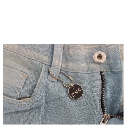 Blue Cotton Blend Super Slim Fit Jeans