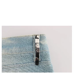 Blue Cotton Blend Super Slim Fit Jeans