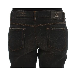 Blue Wash Cotton Boyfriend Jeans