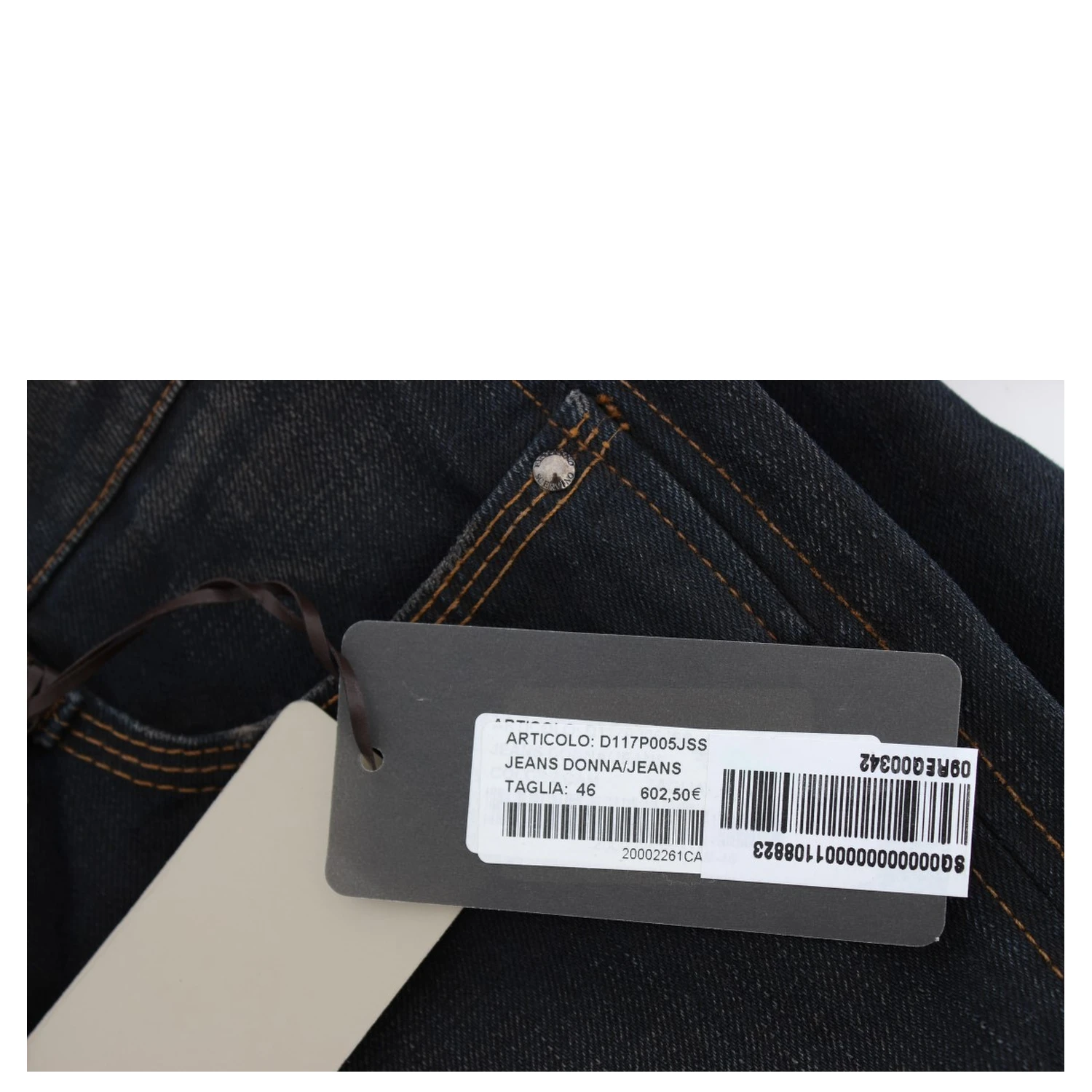 Blue Wash Cotton Boyfriend Jeans
