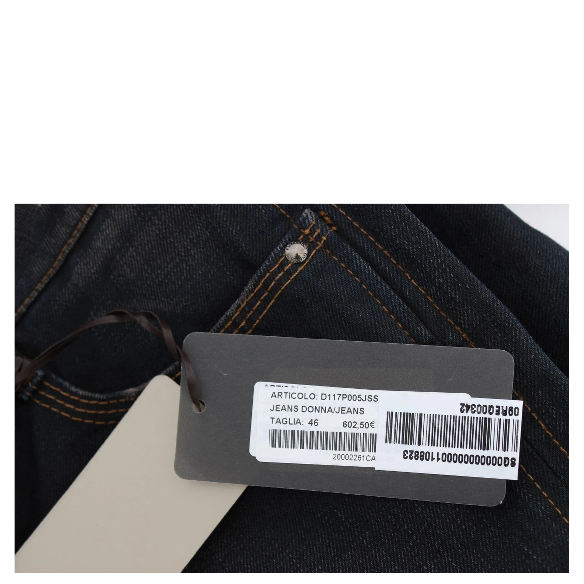 Blue Wash Cotton Boyfriend Jeans