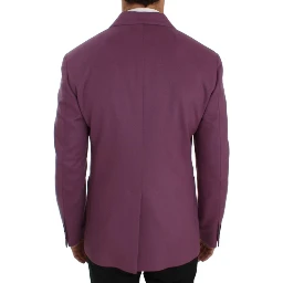 Purple Cashmere Slim Fit Blazer Jacket