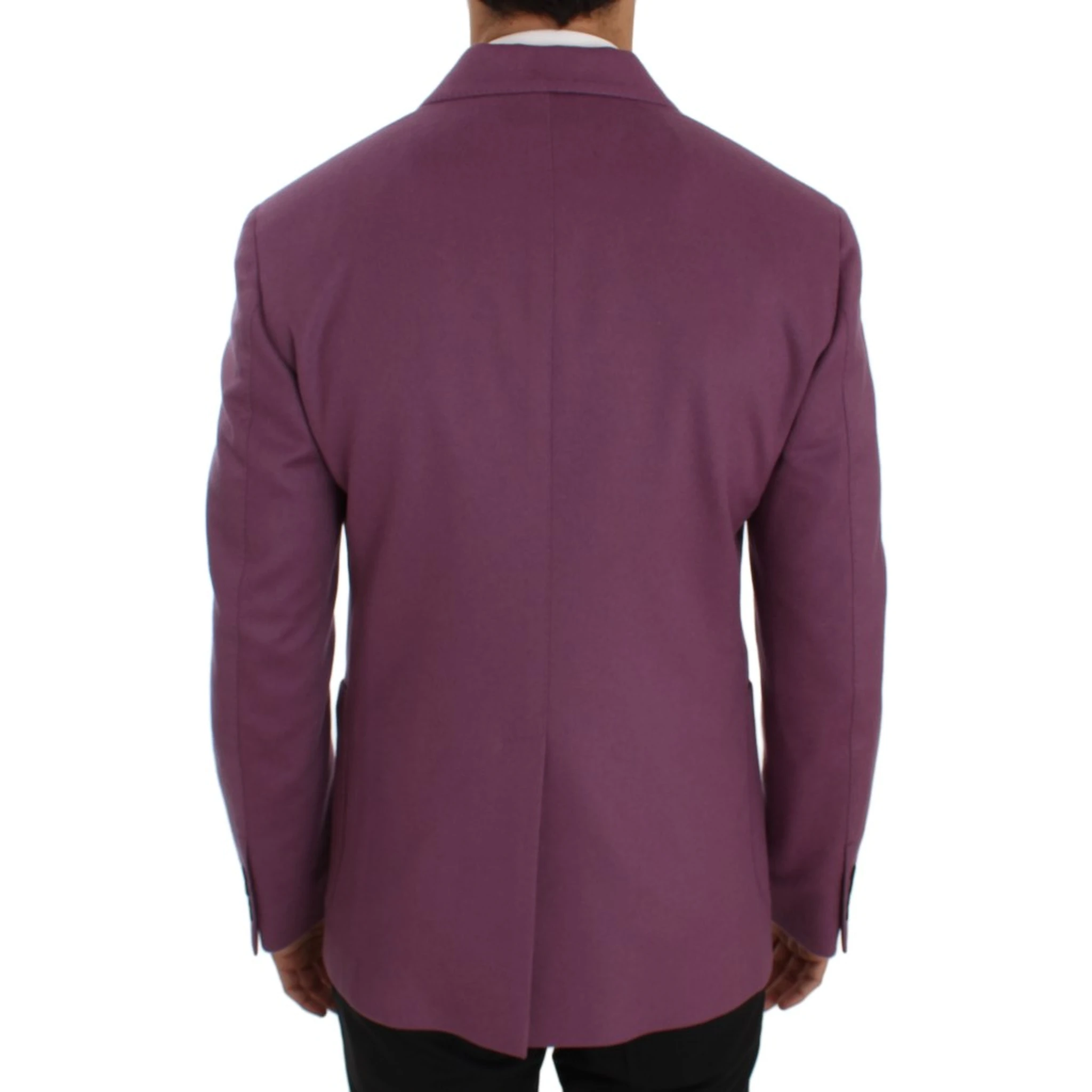 Purple Cashmere Slim Fit Blazer Jacket