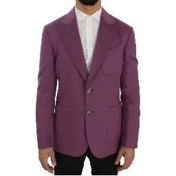 Purple Cashmere Slim Fit Blazer Jacket