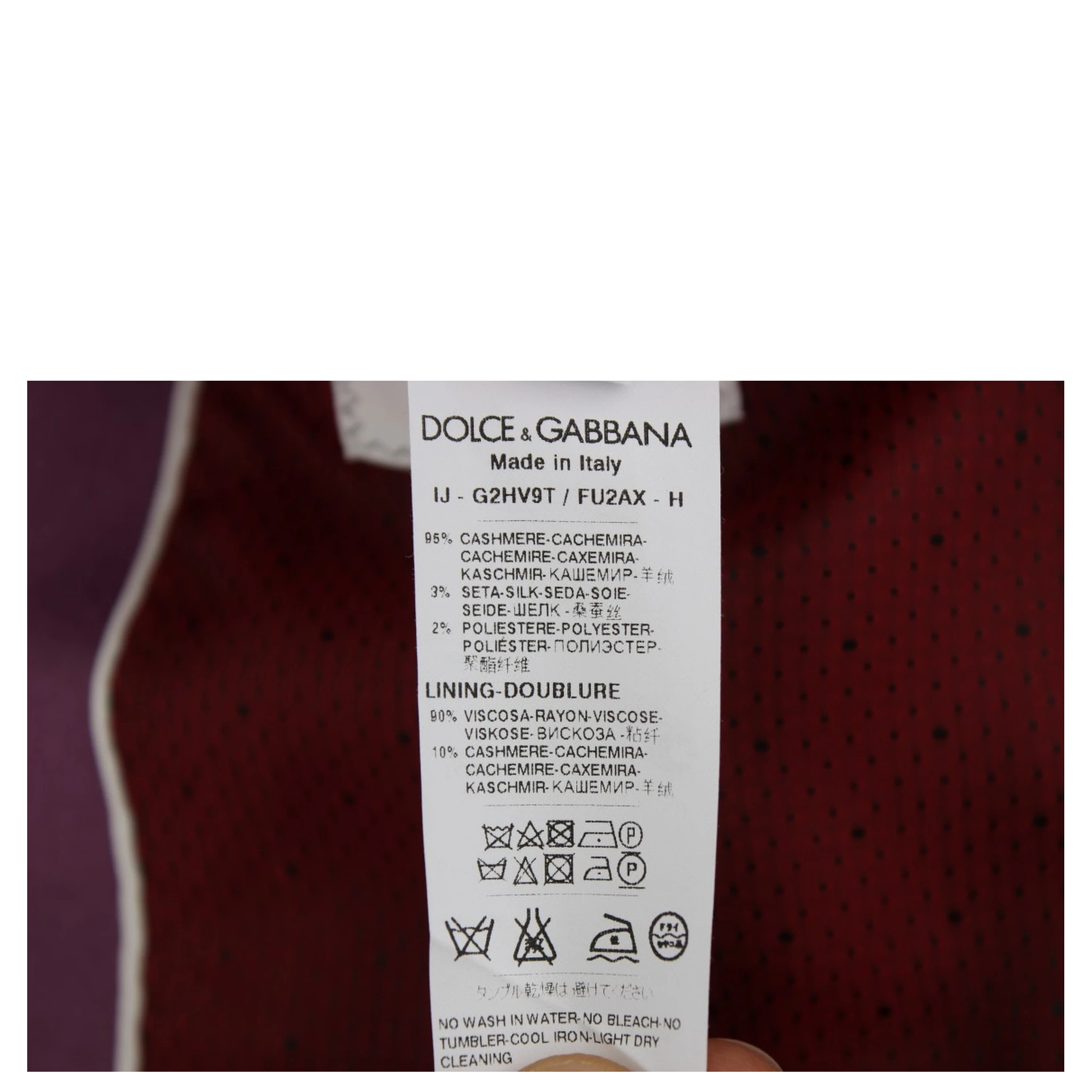 Purple Cashmere Slim Fit Blazer Jacket