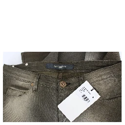 Gray Cotton Blend Loose Fit Boyfriend Jeans