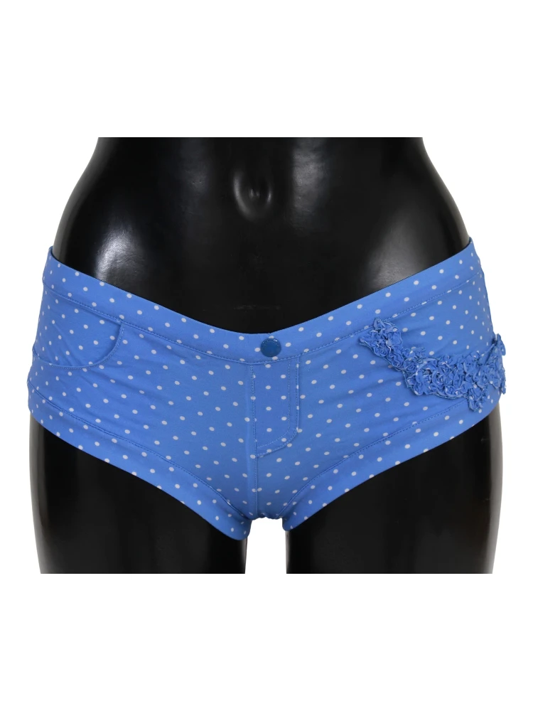 Blue Shorts Beachwear Bikini Bottoms Swimsuit