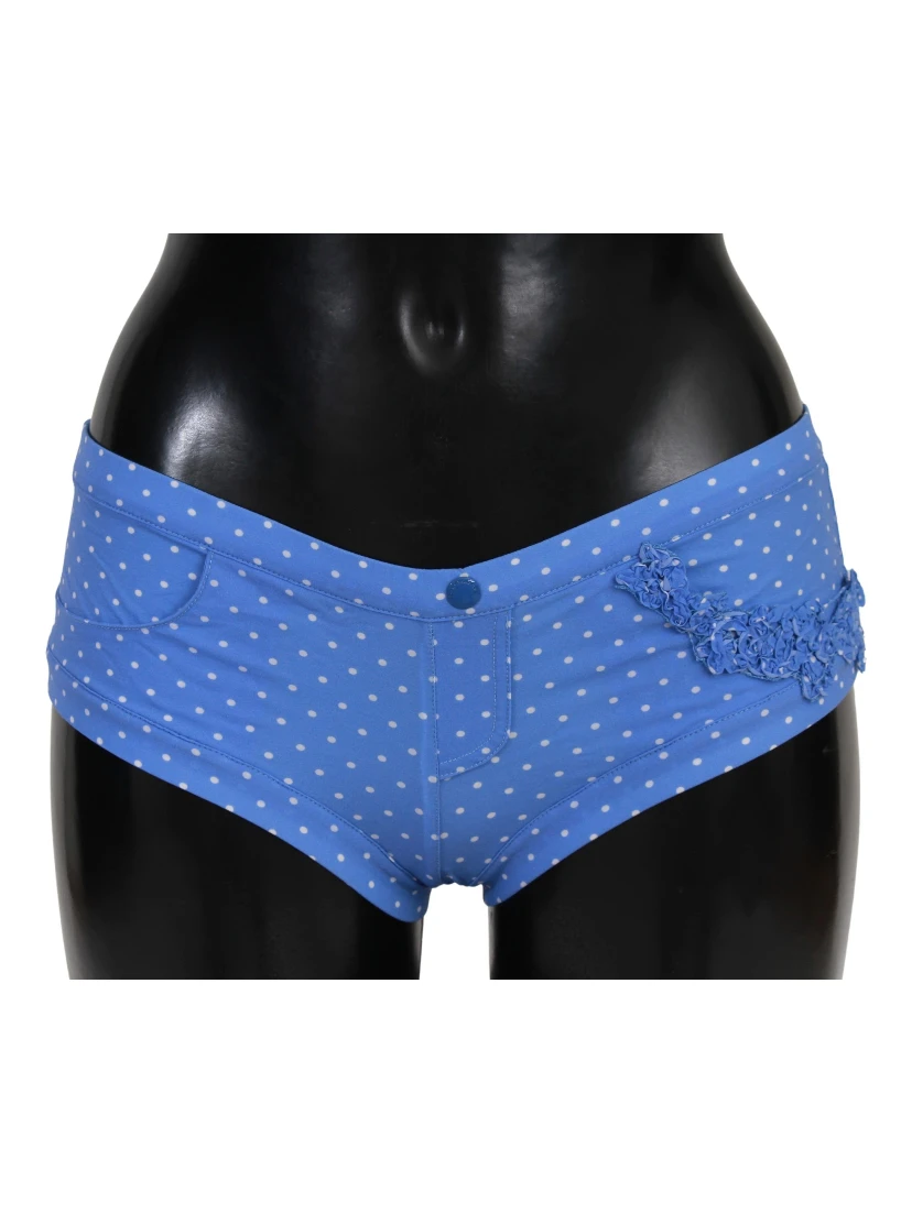 Blue Shorts Beachwear Bikini Bottoms Swimsuit