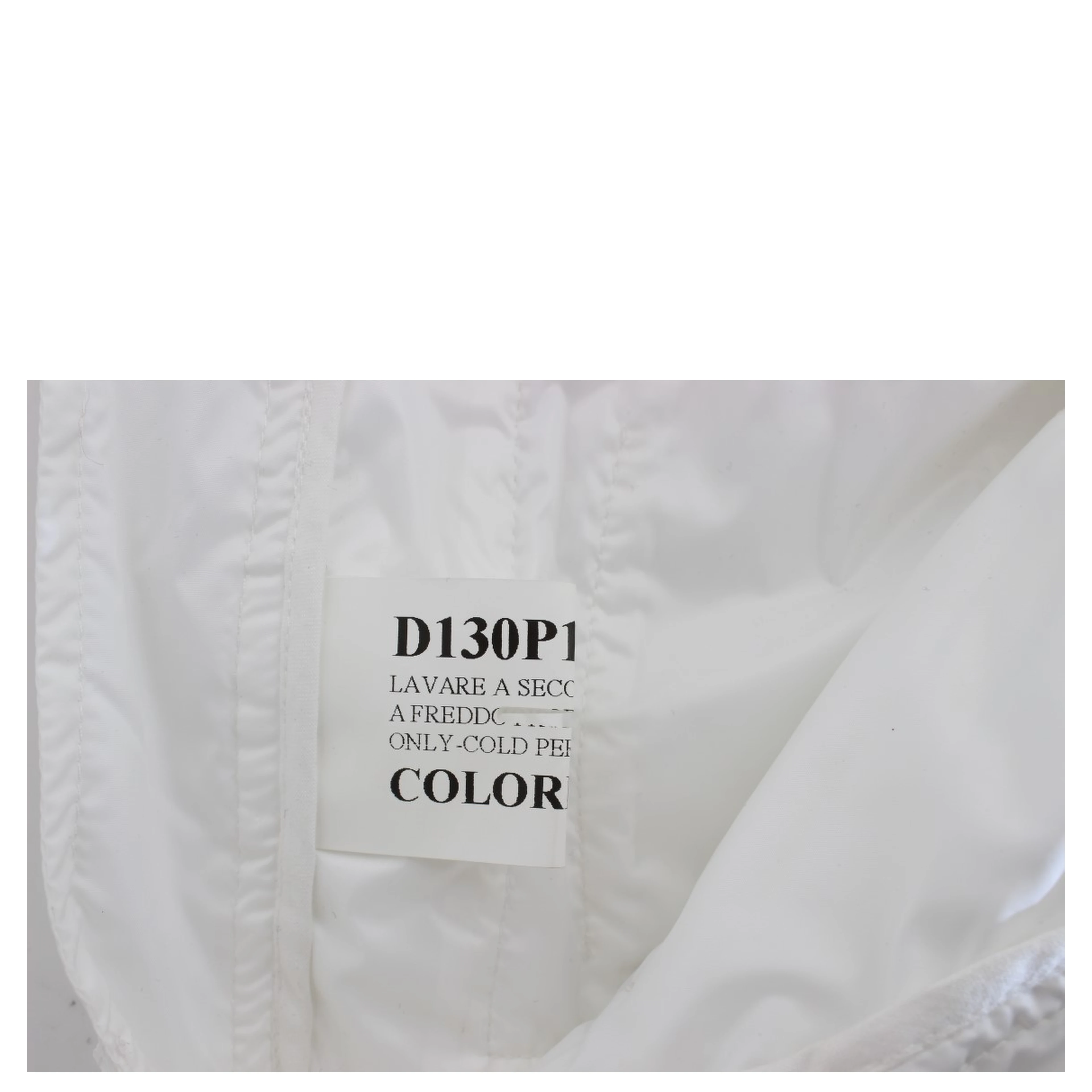 White Nylon Padded Slim Fit Cargo Pants