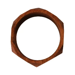 Brown Wooden Branded Bracelet