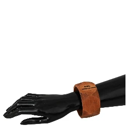 Brown Wooden Branded Bracelet